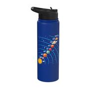 Solar System - Outer Space Science Astronomy Back to School Stainless Steel Insulated Water Bottle