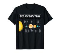 Solar System Planet Boys Space Kids Men Woman Galaxy Pluto T-Shirt