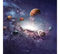 Solar System Planet Diamond Painting Kits,DIY 5D Diamond Art Painting Kit Full Square Drill,12x12 in Gem Art Embroidery Cross Stitch Painting by Numbers for Adults Kids Living Room Bedroom Wall Decor