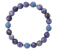Solar System Planet Natural Stone Stretch Bracelet Lava Bead Unisex | 9 color options cosmic planet design natural lava stone elastic cord REACH compliant fit most wrists unisex space gift