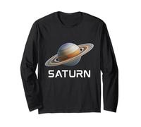 Solar System Planet Saturn Rings Outer Space Long Sleeve T-Shirt