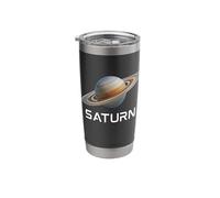 Solar System Planet Saturn Rings Outer Space Stainless Steel Insulated Tumbler
