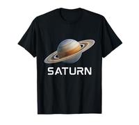 Solar System Planet Saturn Rings Outer Space T-Shirt