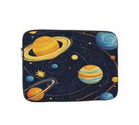 Solar System Planet Shockproof Laptop Sleeve 17 Inch, Oxford Fabric Case With Foam Padding, Lightweight Protective Cover For Pad Notebook, Business School Travel Use