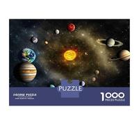 Solar System Planets 1000 Piece Jigsaw Puzzle Paper for Adults Astronomy Space Exploration Jigsaw Puzzle for Family Focus Leisure Gift 52x38cm/1000pcs