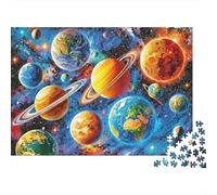 Solar System Planets 1000 Piece Jigsaw Puzzle Paper for Adults Cosmic Space Wonders Educational Focus Stress Relief 70x50cm/1000pcs