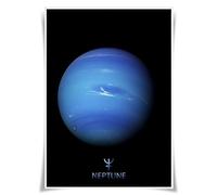 Solar System Planets A3 Poster Mars Jupiter Prints Universe Space Home Decor (Neptune)