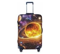 Solar System Planets and Interstellar Space Elastic Travel Luggage Cover Suitcase Protector, Print Suitcase Baggage Cover Anti-Scratch