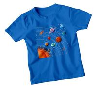 Solar System Planets Astronomy Science Unisex Kids T-Shirt Space Explorer Childrens Tee 5-6 Years Royal