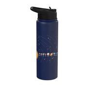 Solar System Planets Astronomy Space Galaxy Sun Planet Lover Stainless Steel Insulated Water Bottle