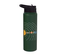 Solar System Planets Astronomy Space Galaxy Sun Planet Lover Stainless Steel Insulated Water Bottle