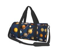 Solar System Planets Canvas travel bag, large capacity, can be carried on the shoulder