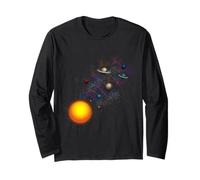 Solar System Planets, Earth, Sun, Space Science Kids, Adults Long Sleeve T-Shirt