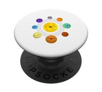 Solar System Planets, Earth, Sun, Space Science Kids, Adults PopSockets Adhesive PopGrip