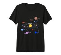 Solar System Planets, Earth, Sun, Space Science Kids, Adults Premium T-Shirt