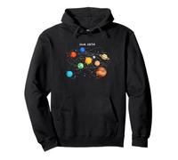 Solar System Planets, Earth, Sun, Space Science Kids, Adults Pullover Hoodie