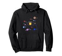 Solar System Planets, Earth, Sun, Space Science Kids, Adults Pullover Hoodie