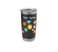 Solar System Planets, Earth, Sun, Space Science Kids, Adults Stainless Steel Insulated Tumbler
