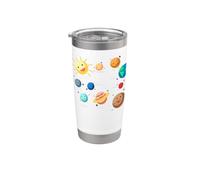 Solar System Planets, Earth, Sun, Space Science Kids, Adults Stainless Steel Insulated Tumbler