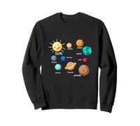 Solar System Planets, Earth, Sun, Space Science Kids, Adults Sweatshirt
