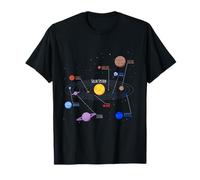 Solar System Planets, Earth, Sun, Space Science Kids, Adults T-Shirt