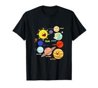 Solar System Planets, Earth, Sun, Space Science Kids, Adults T-Shirt
