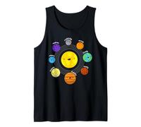 Solar System Planets, Earth, Sun, Space Science Kids, Adults Tank Top