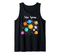 Solar System Planets, Earth, Sun, Space Science Kids, Adults Tank Top