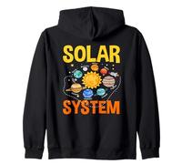 Solar System Planets Educational Space Science Zip Hoodie