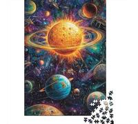 Solar System Planets Jigsaw Puzzle for Adults 1000 Piece Jigsaw Puzzle Science Education Puzzle Game for Family Relaxing Gift 52x38cm/1000pcs