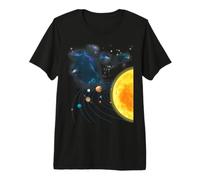 Solar System Planets Nebula T-Shirt Premium T-Shirt