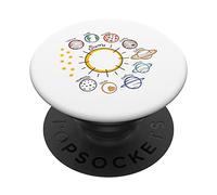 Solar System Planets Science Space Boys Girls PopSockets Swappable PopGrip