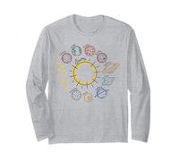 Solar System Planets Science Space Boys Long Sleeve T-Shirt