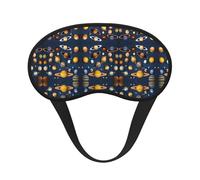 Solar System Planets Sleep Mask Soft Eye MaskBlindfold Eyeshade Smooth Comfortable Eye Cover with