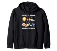 Solar System Planets Space Science Astronomy Kids Toddler Zip Hoodie