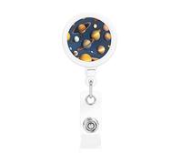 Solar System Planets The Plastic Retractable Badge Holder is Made of ABS Material and The Rope is Nylon
