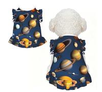Solar System Planets XL Pet Apparel for Small Dogs-Cute Summer Outfit for Puppy, Soft Breathable Pet Clothes for Cat