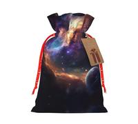 Solar System Print Drawstring Pouch For Gifts,Reusable Adorable Gift Bags,Perfect For Jewelry And More
