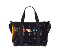 Solar System Printed Women's Tote Bag Portable Crossbody Bag Suitable for Gym Workouts Commuting and Travel