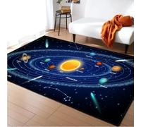 Solar System Room Carpet Space Planet Rug For Bedroom Anti-Slip Mat Bathroom Home Decor Play Crawling Floor Mat 60x90CM