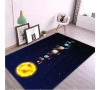 Solar System Room Carpet Space Planet Rug For Bedroom Anti-Slip Mat Bathroom Home Decor Play Crawling Floor Mat 60x90CM