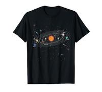 Solar System Shirt Planets & Orbit Educational Astrology T-Shirt