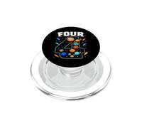 Solar System Space Plane 4yr 4th Birthday Four Year Old Boys PopSockets PopGrip for MagSafe