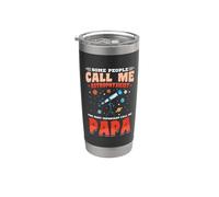 Solar System Space Some People Call Me Astrophysicist Papa Stainless Steel Insulated Tumbler
