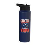 Solar System Space Some People Call Me Astrophysicist Papa Stainless Steel Insulated Water Bottle