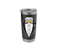 Solar System Space Themed Tuxedo Stainless Steel Insulated Tumbler