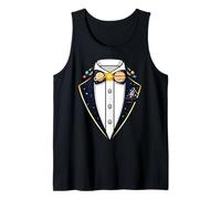 Solar System Space Themed Tuxedo Tank Top