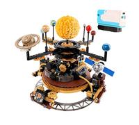 Solar System Star Trails Building Blocks Set, 946PCS Rotatable Space Exploration Model Toys, STEM Planets Sun Science Experiments Building Bricks Kit, Ideas Gifts for Kids Adults(KC1001-diandong)
