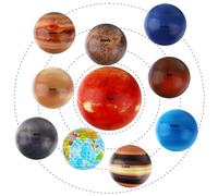 Solar System Stress Balls for Kids Adults, Planets Squeeze Balls, Foam Educational Space Toy for Early Learning, Theme Party Favors Gift Prizes for Stress Relief (10PCS)