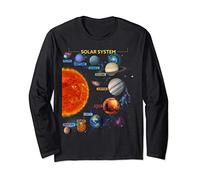 Solar System T Shirt - Perfect Space Enthusiasts Gift Tshirt Long Sleeve T-Shirt